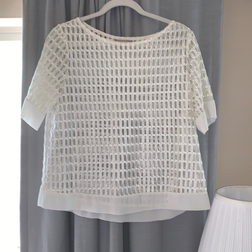 Banana Republic sheet white blouse